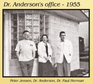 Dr Anderson in front of her office